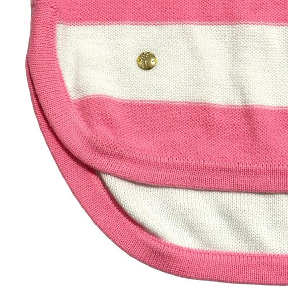 Lilly Pulitzer Paige Stripe Sweater Pink White , size XL - Picture 4 of 9